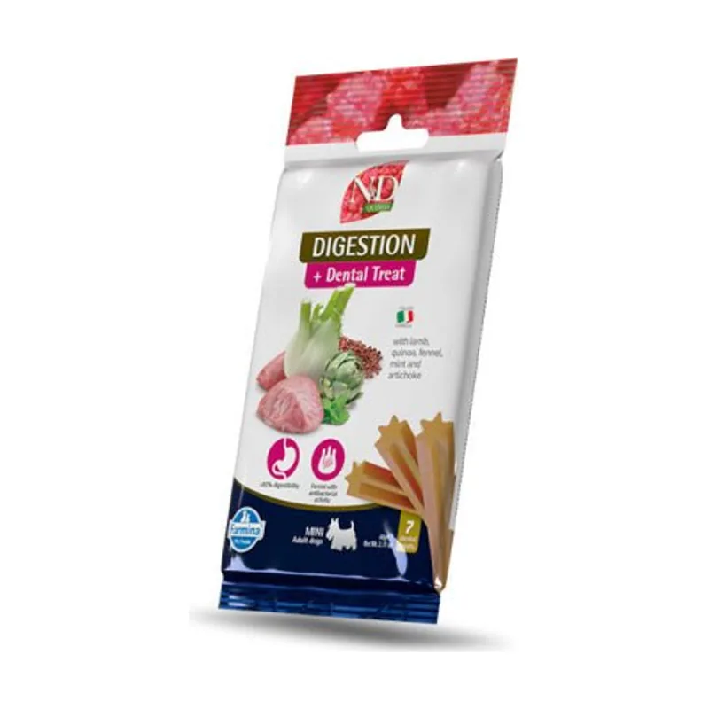 Farmina Treat Nd Quinoa Digestión Perros Adultos Mini 60g x 15 unidades