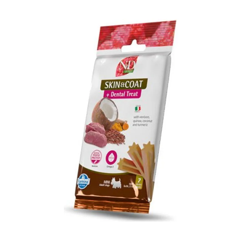 Farmina Treat Nd Quinoa Snack para Perros con Venado Mini 60g x15