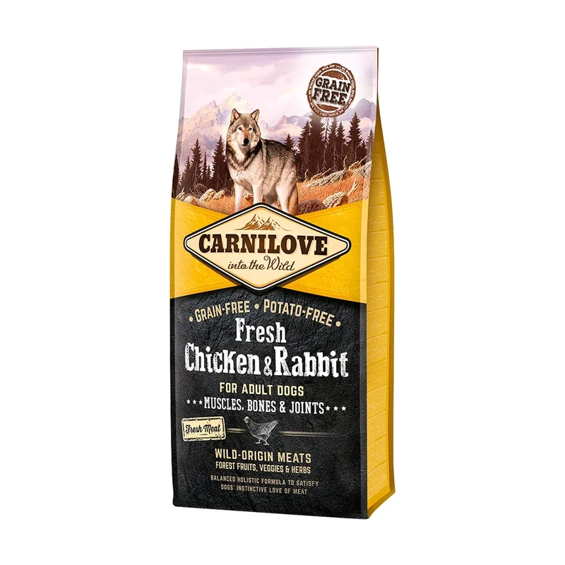 Carnilove Canine Adult Pollo y Conejo Pienso Seco 12Kg
