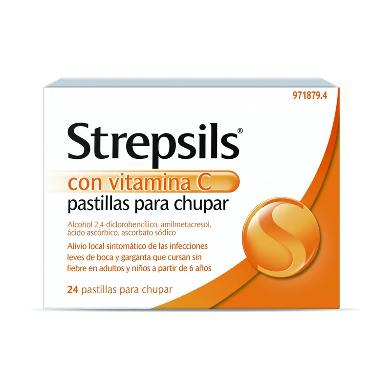 Strepsils - Strefen STREPSILS con Vitamina C 24 pastillas para chupar