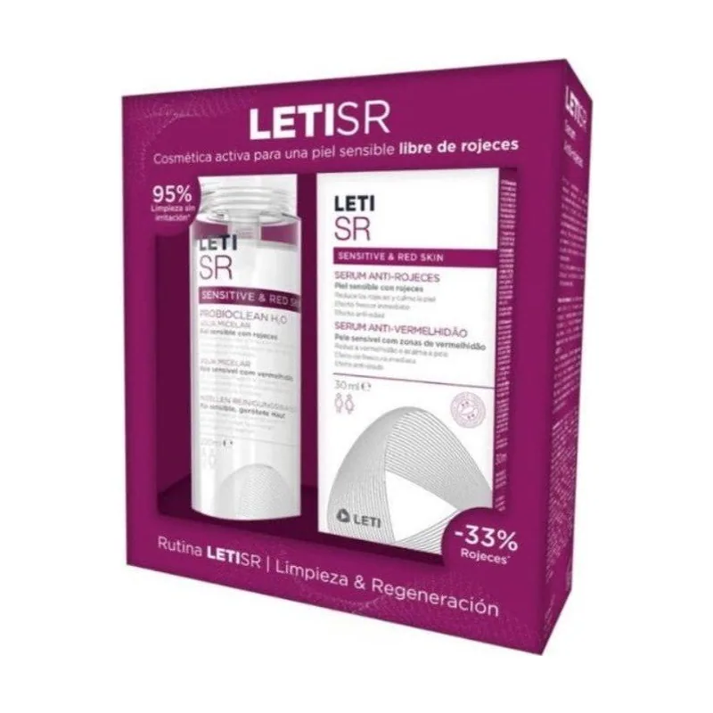Leti Labs LETI SR Cofre Sérum Anti-rojeces 30 ml + Agua Micelar 200 ml