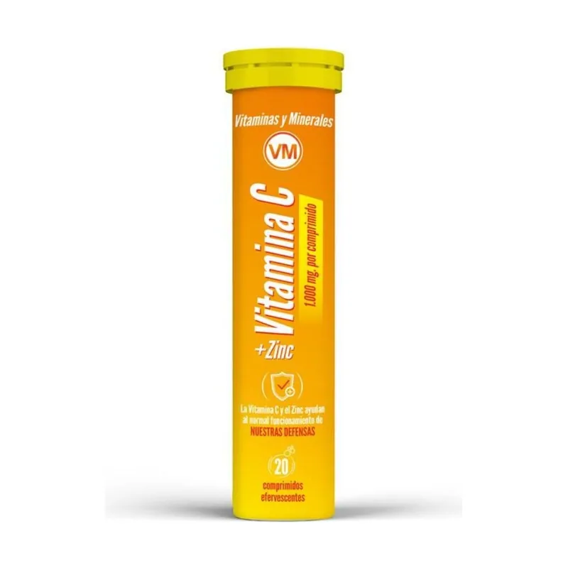 Vitaminas y Minerales Vitamina C + Zinc 20 Comprimidos