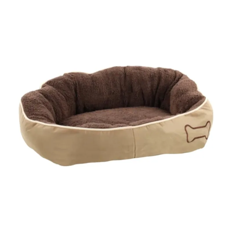 Flamingo Chipz Rectángulo Marrón cama cuna para perros