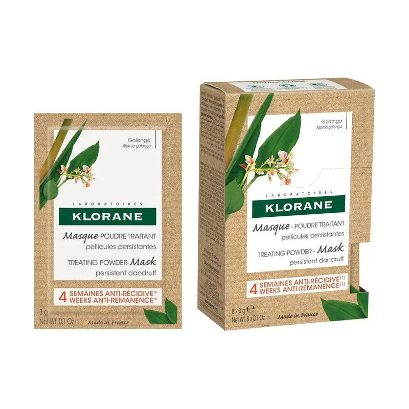 Klorane Mascarilla Polvo Tratante A La Galanga 8x3g