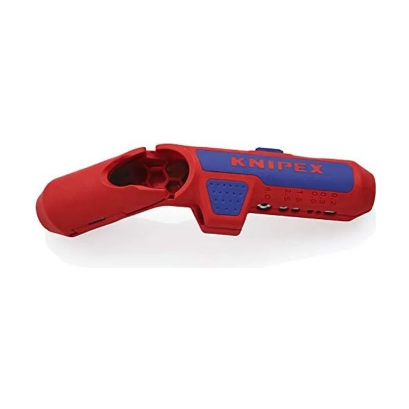 Knipex ErgoStrip Pelacables universal para zurdos con cartulinas autoservicio 135 mm