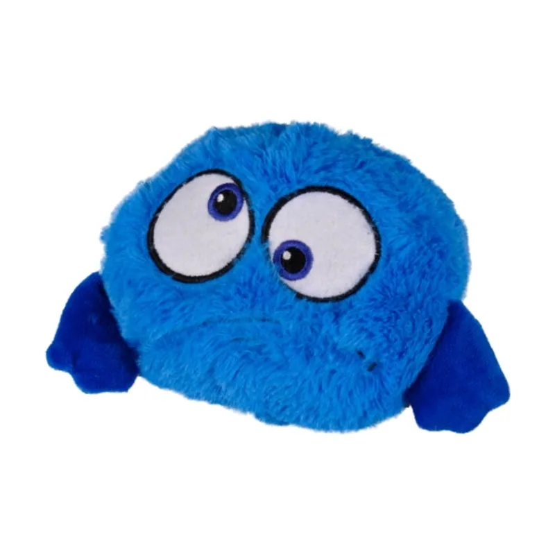 Flamingo pelota saltarina azul de peluche para perros