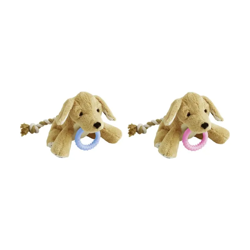 Flamingo Basti Perro de Peluche con Cuerda para cachorros