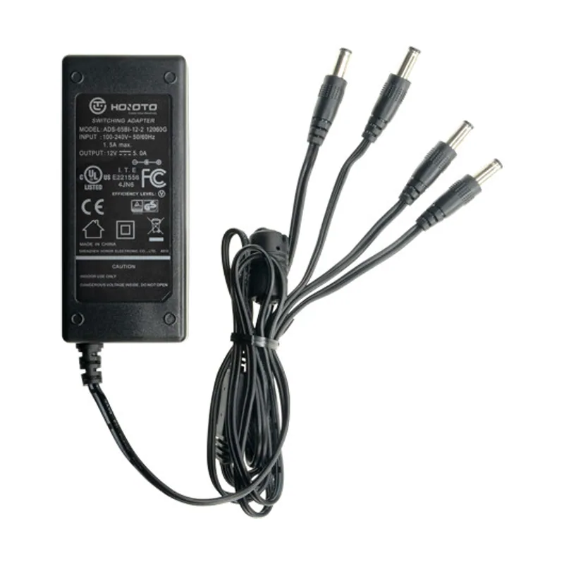 Cctv Alimentador Fijo 12VDC 5A 5,5x2,1mmX4