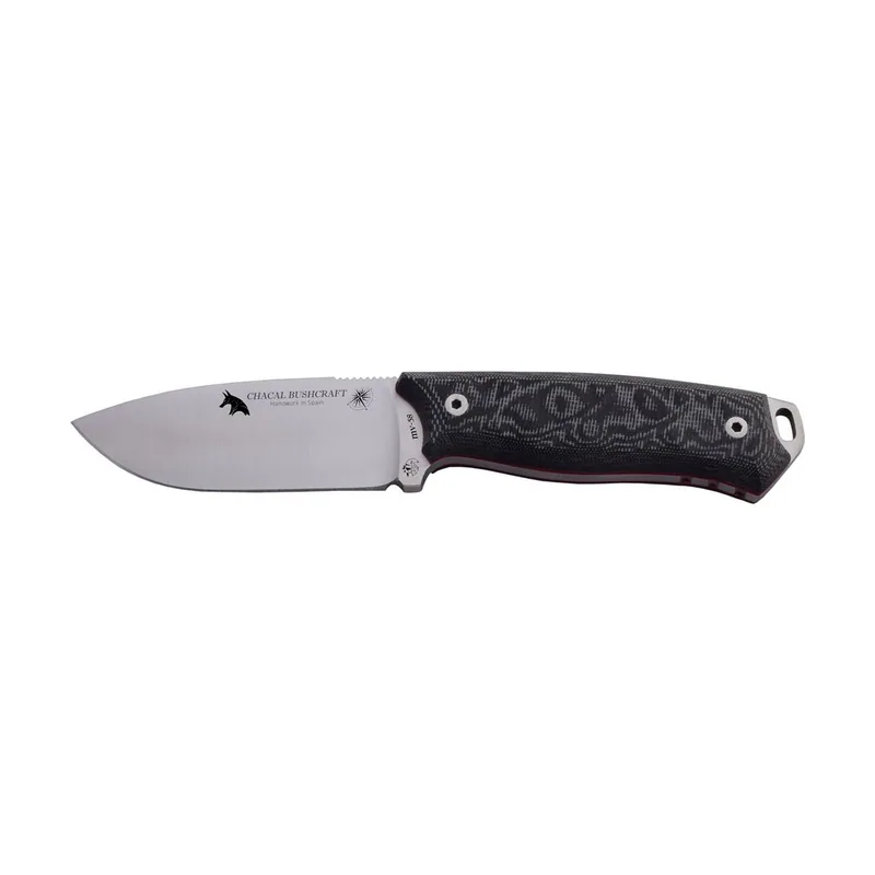 J&V Adventure Knives Cuchillo de Supervivencia CHACAL BUSHCRAFT J&V con mango Micarta