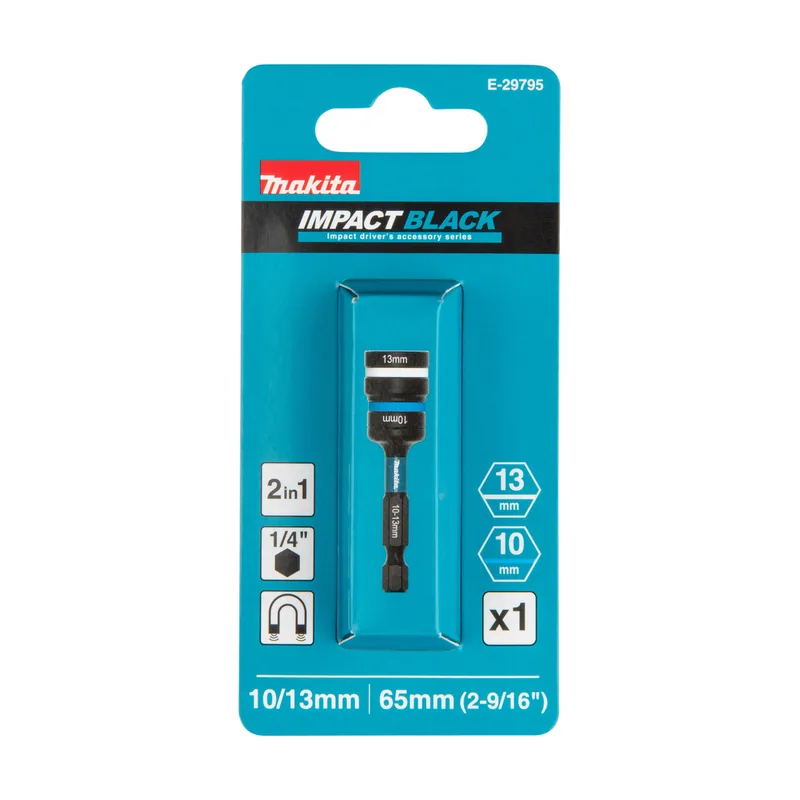 8 Makita nasadka z wymiennym uchwytem 1/4" hex 10-13x65mm ib