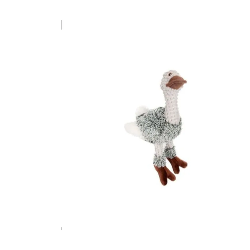 Flamingo Emú de Peluche Gris para perros