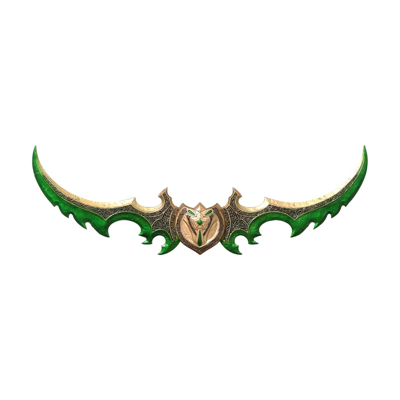 Amont Warglaive Illidan World of Warcraft a tamaño real 125,5cm x 42cm y un peso de 5,48kg fabricada