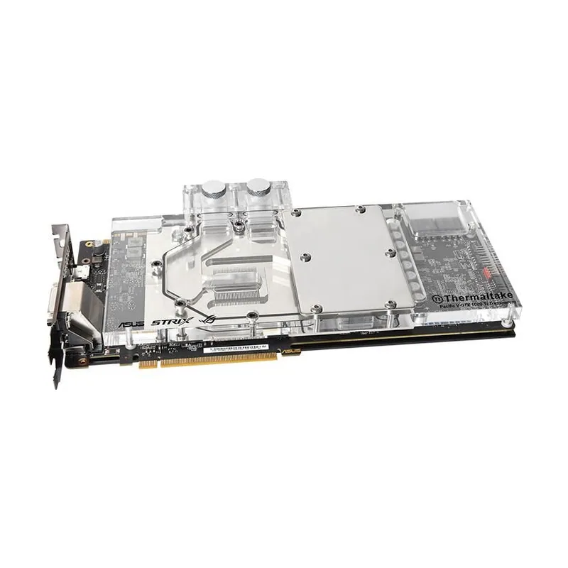 Thermaltake pacific v-gtx 1080 ti transparent asus rog strix