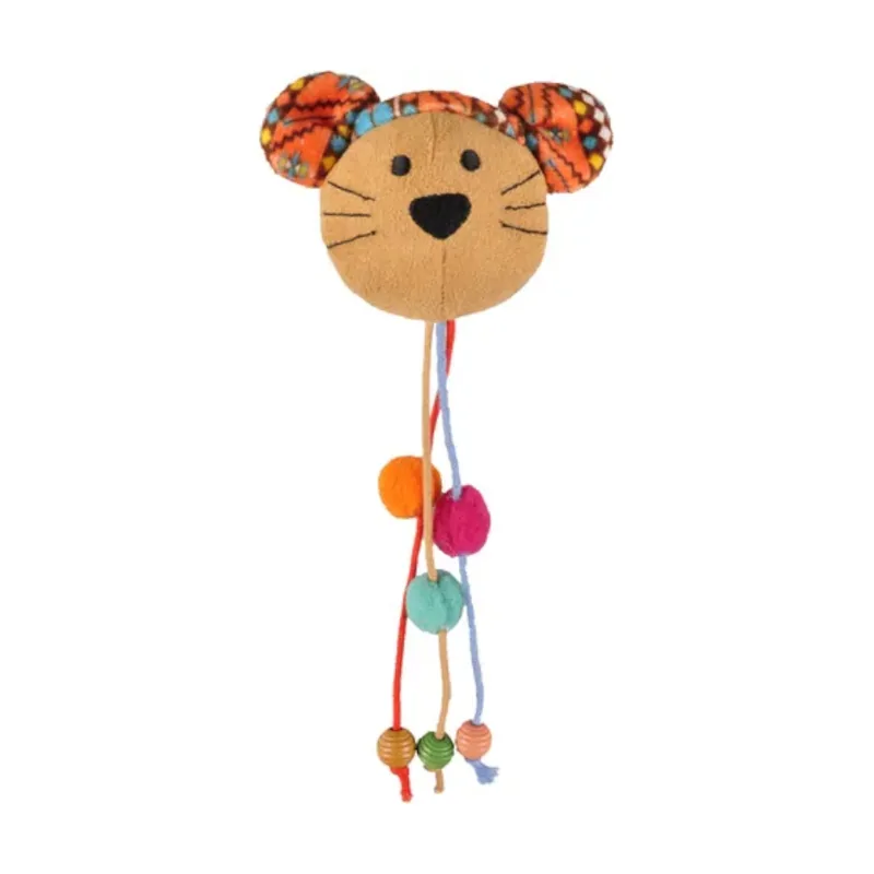 Flamingo Peluche con Cuerda para gatos