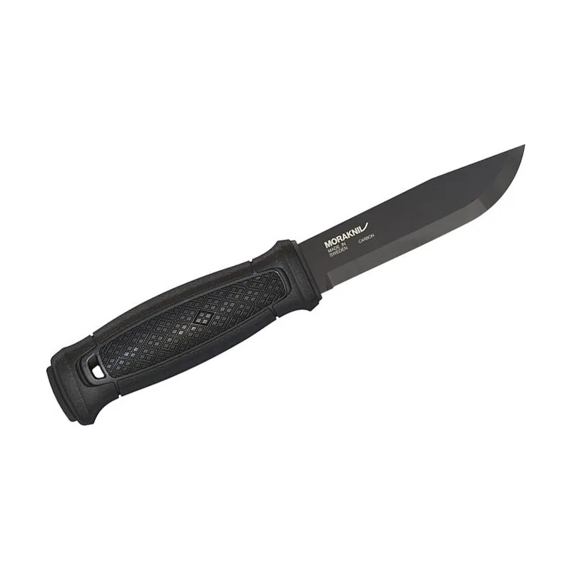 Morakniv STE-13147 Cuchillo de supervivencia Garberg con hoja negra de acero al carbono de 10,9 cm de largo