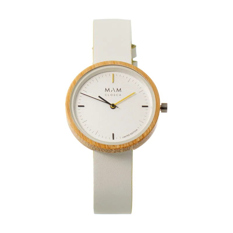 MAM Reloj Unisex Analogico Cuarzo con Correa de Cuero MAM97