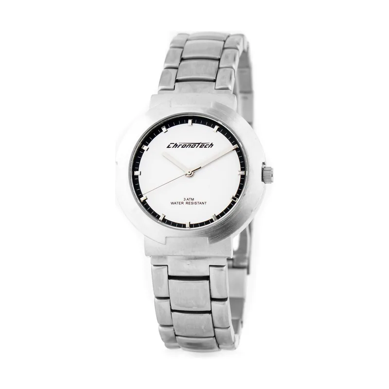 Chronotech Reloj Mujer Analogico Cuarzo con Correa de Acero CT6451-03M