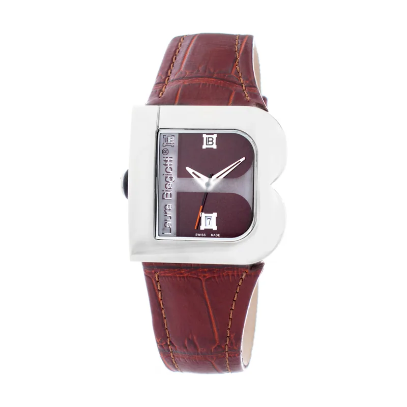 Laura Biagiotti Reloj Mujer Analogico Cuarzo con Correa de Piel LB0001L-MA
