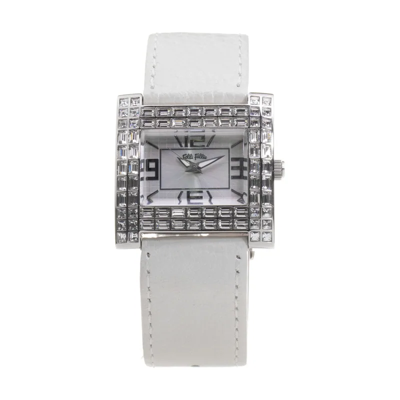 Folli follie Reloj Mujer Analogico Cuarzo con Correa de Cuero WF7A007SPS