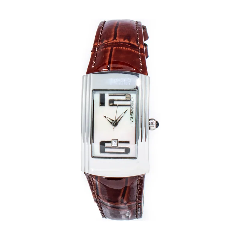 Chronotech Reloj Analógico para Mujer de Cuarzo con Correa en Cuero CT7017L-03