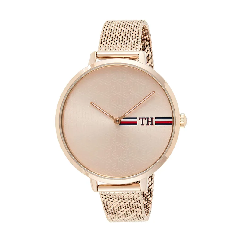Tommy Hilfiger Reloj Analógico de Cuarzo para mujer con correa de malla