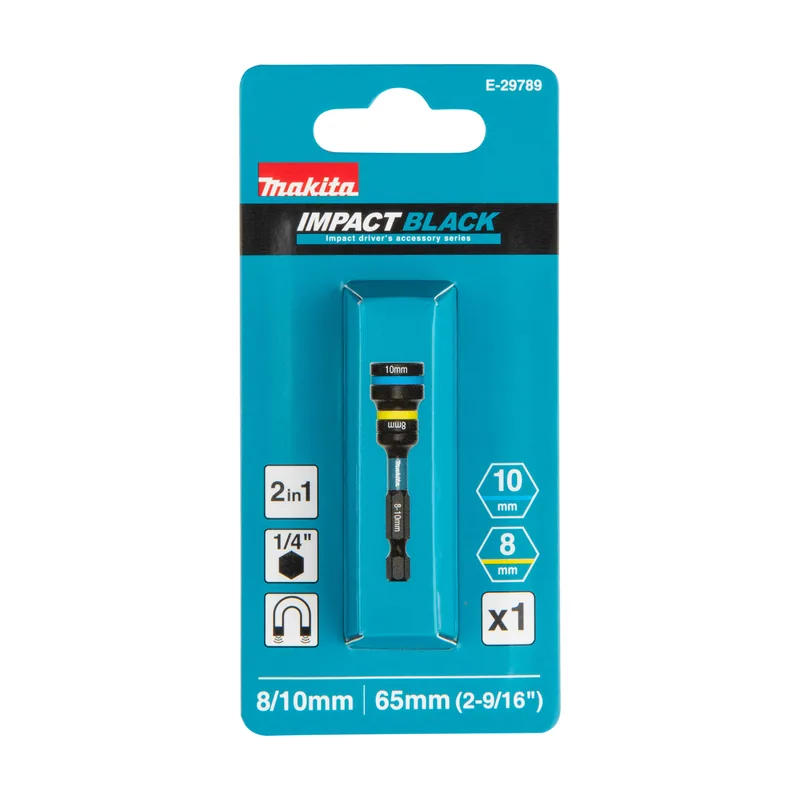 8 Makita nasadka z wymiennym uchwytem 1/4" hex 8-10x65mm ib
