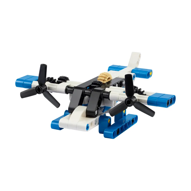 Lego technic weißes wasserflugzeug--30736