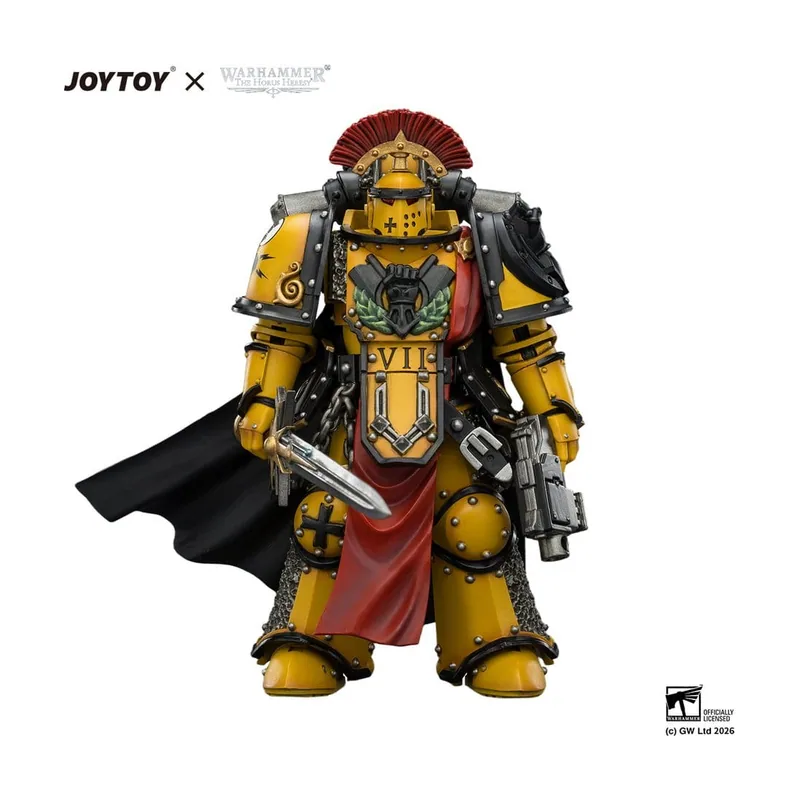 Joy Toy Warhammer Figura de acción Imperial Fists Legion Praetor en MK III Armour