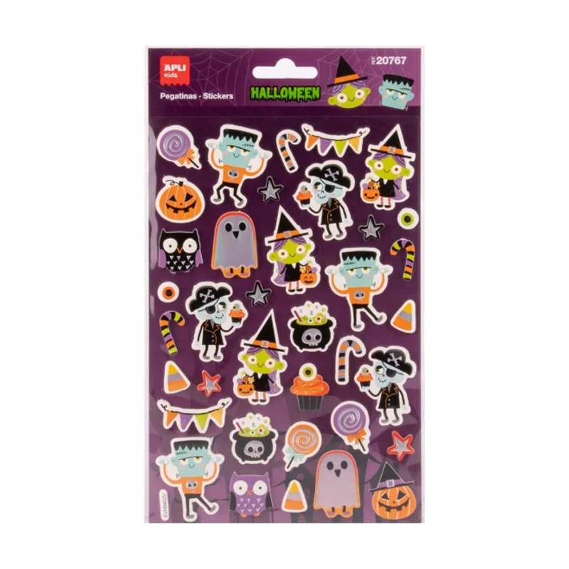 Apli kids foam pack con 38 pegatinas de foam halloween