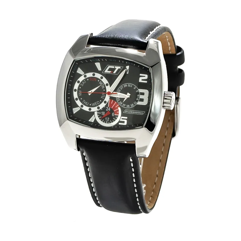 Chronotech Reloj Hombre Analogico Cuarzo con Correa de Piel CC7049M-02