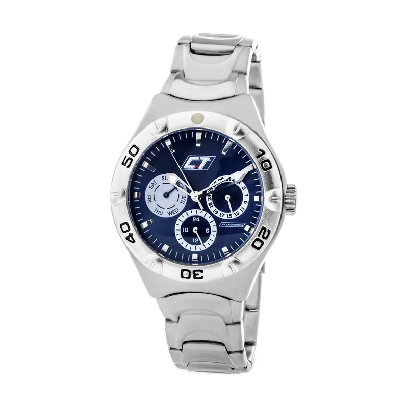 Chronotech Reloj Analógico para Unisex Adultos de Cuarzo con Correa en Acero Inoxidable CC7051M-03M