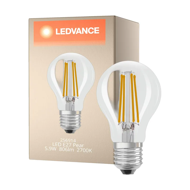 Osram Ledvance Classic LED E27 Peer Filament Bright