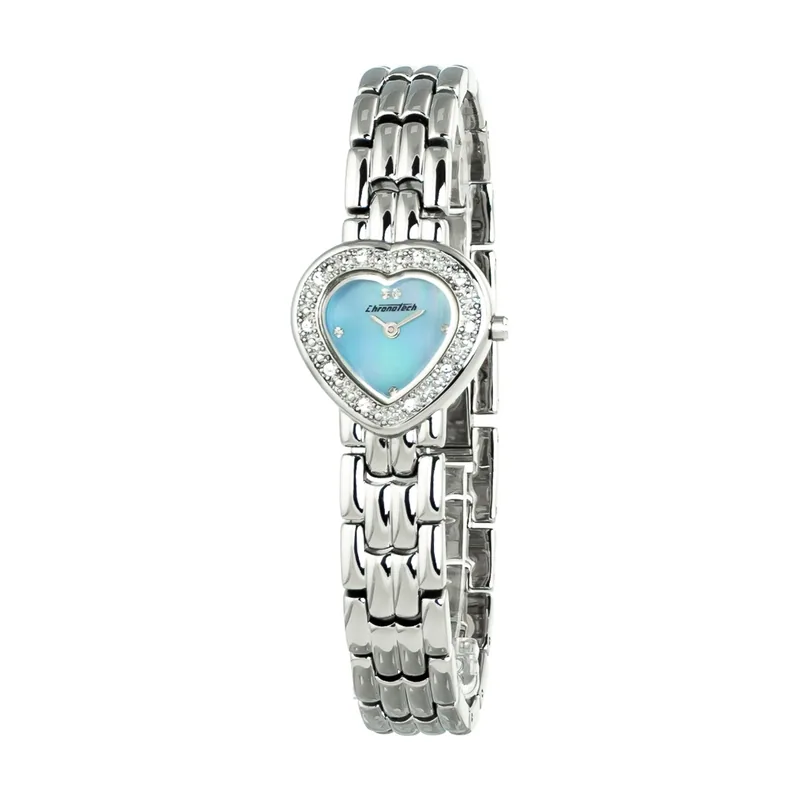 Chronotech Reloj Mujer Analogico Cuarzo con Correa de Acero CT2027L-31