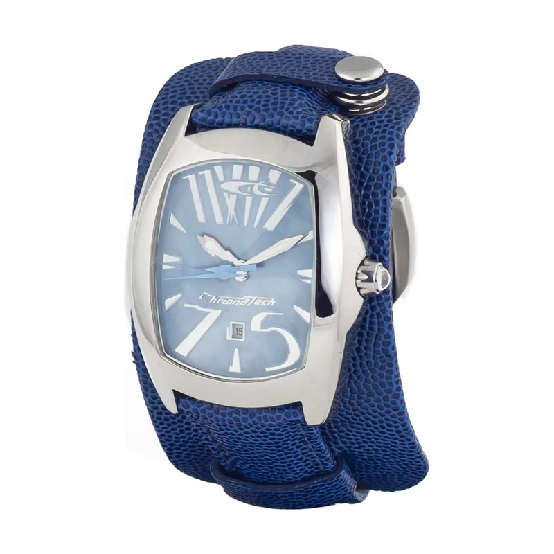 Chronotech Reloj Hombre Analogico Cuarzo con Correa de Piel CT2039M-22