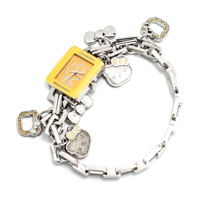 Chronotech Hello Kitty Reloj Analógico para Mujer de Cuarzo con Correa en Acero Inoxidable 146G638