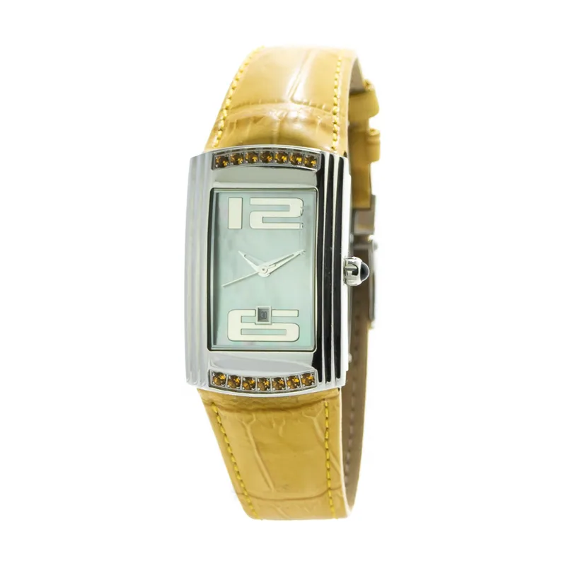 Chronotech Reloj Analógico para Mujer de Cuarzo con Correa en Cuero CT7017L-06S
