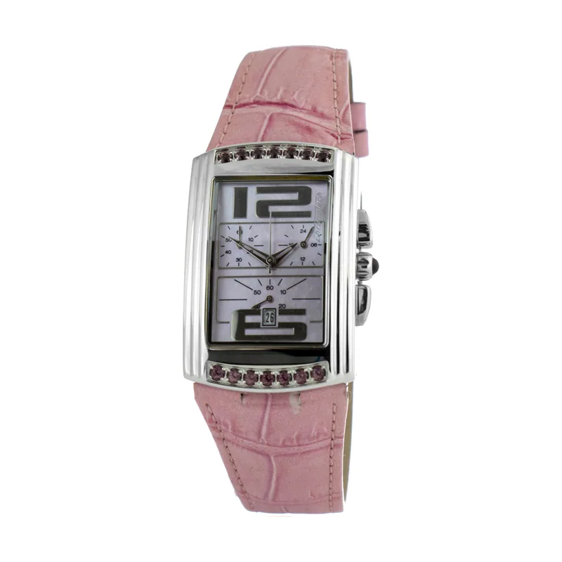 Chronotech Reloj Mujer Analogico Cuarzo con Correa de Piel CT7018B-02S