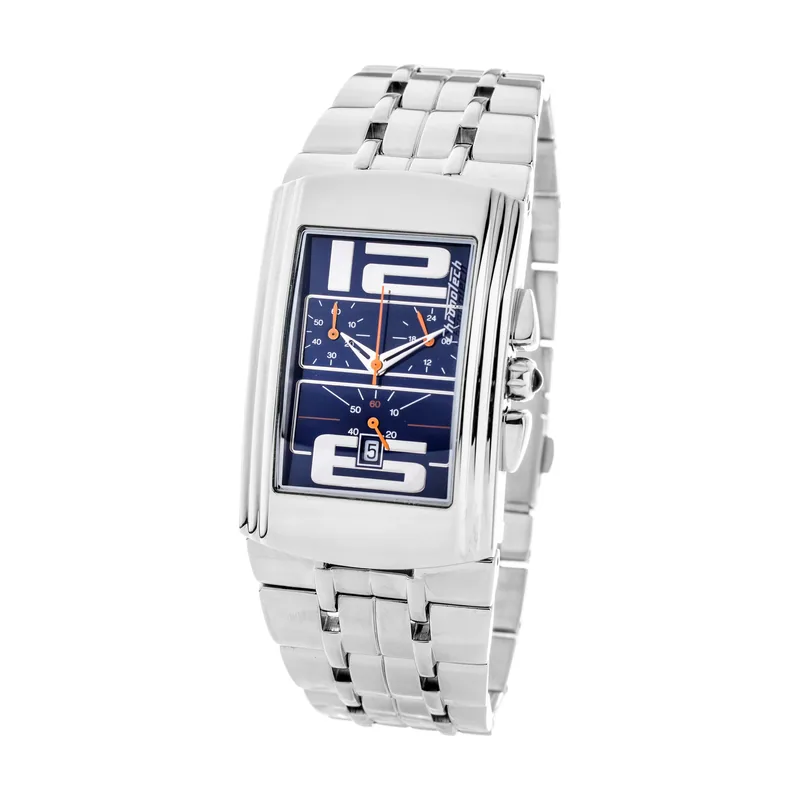 Chronotech Reloj Mujer Analogico Cuarzo con Correa de Acero CT7018M