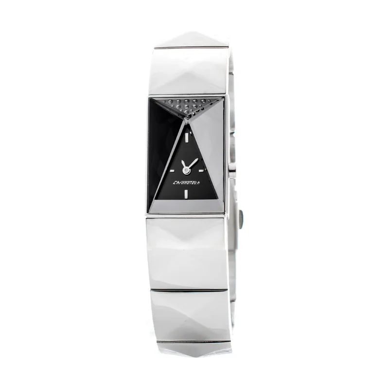 Chronotech Reloj Analógico para Mujer de Cuarzo con Correa en Acero Inoxidable CT7357S-03M