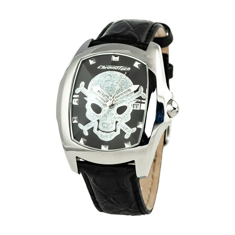 Chronotech Reloj Hombre Analogico Cuarzo con Correa de Piel CT7896M-102
