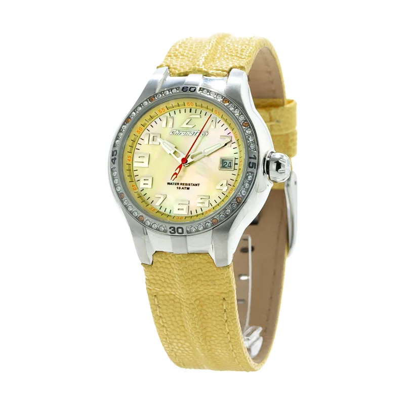 Chronotech Reloj Analógico para Mujer de Cuarzo con Correa en Cuero CT7980L-05S
