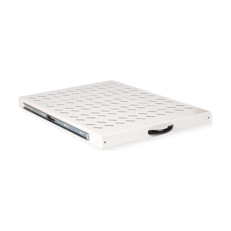 Roline fachboden 48,26cm 19zoll 1 he ausziehbar 550 t 25 kg grau