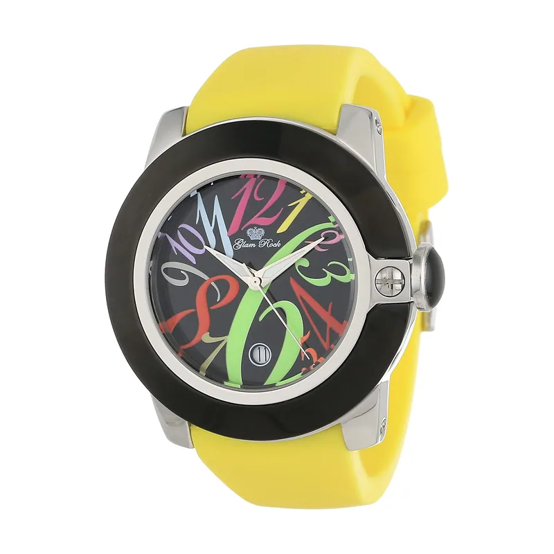 Glam rock Reloj Mujer Analogico Cuarzo Ronda Swiss Made con Correa de Acero GR32036