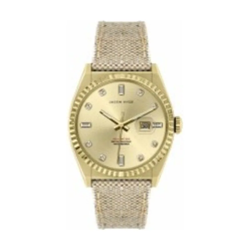 Jason Hyde Ruby-eigth Reloj para Mujer Analógico de Cuarzo con Brazalete de Ropa JH20021
