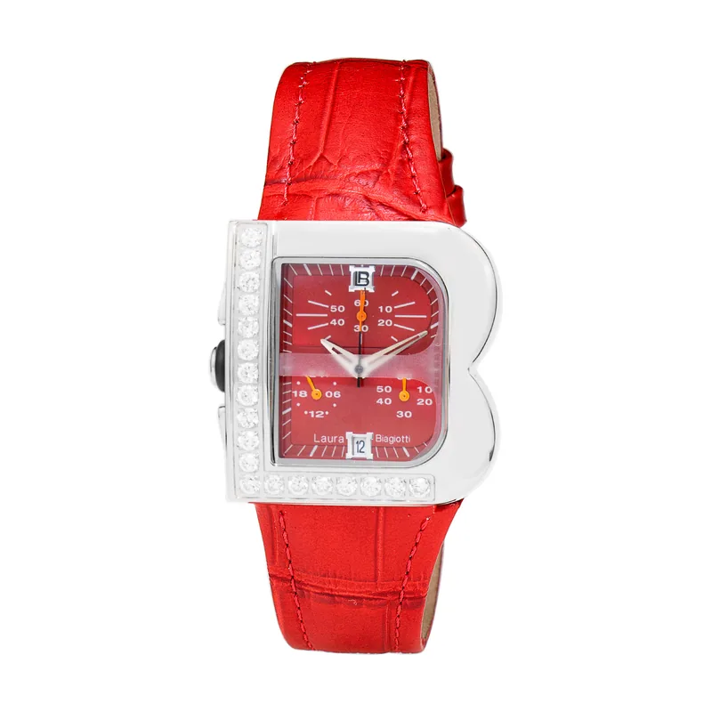 Laura Biagiotti Reloj Mujer Analogico Cuarzo con Correa de Piel LB0002L-05Z