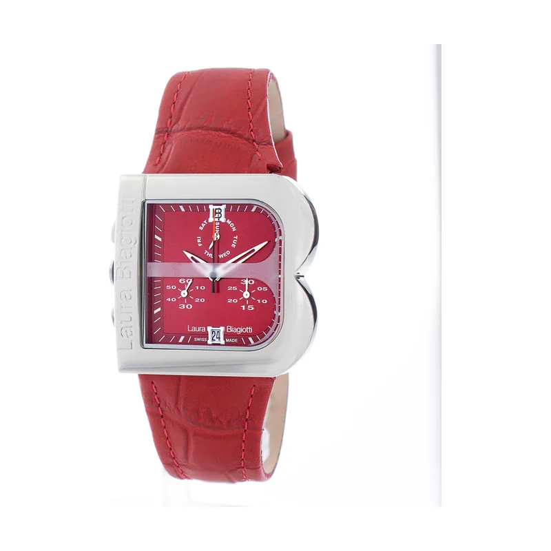 Laura Biagiotti Reloj Mujer Analogico Cuarzo con Correa de Piel LB0002L-RO