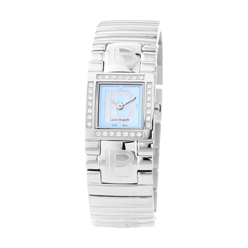 Laura Biagiotti Reloj Mujer Analogico Cuarzo con Correa de Acero LB0005L-AZ