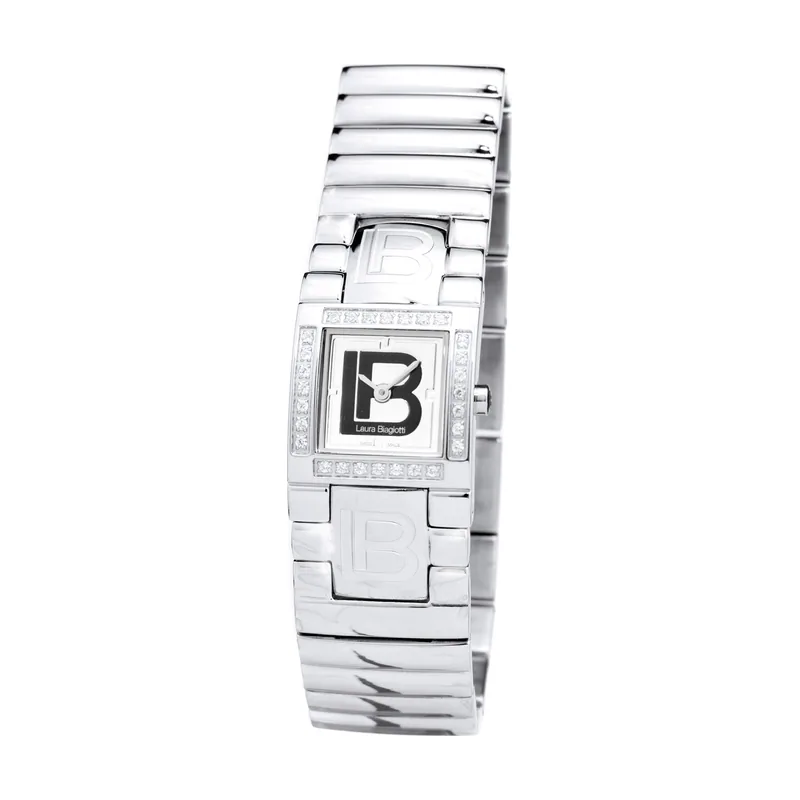 Laura Biagiotti Reloj Mujer Analogico Cuarzo con Correa de Acero LB0005L-PLATA