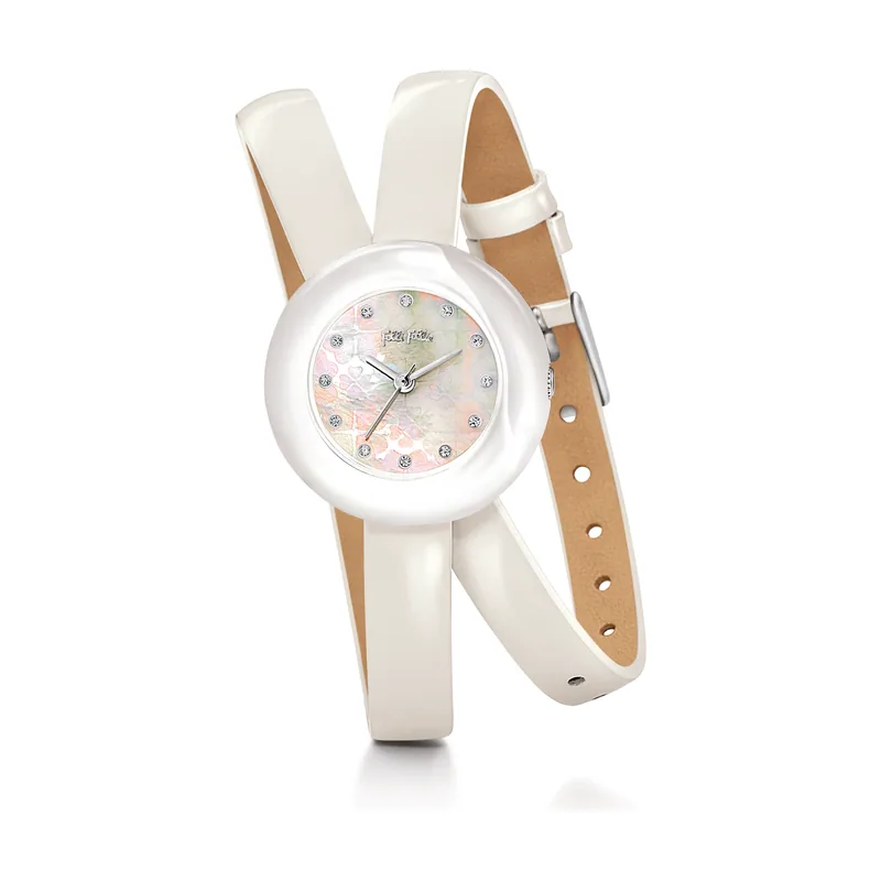 Folli follie Reloj Mujer Analogico Cuarzo con Correa de Cuero WF13F030SSW