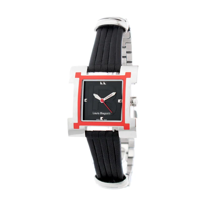 Laura Biagiotti Reloj Unisex Analogico Cuarzo con Correa de Acero/Piel LBSM0039L-01